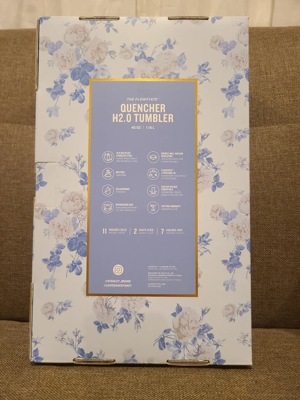 Special Edition packaging from the Stanley x LoveShackFancy Collaboration - Box